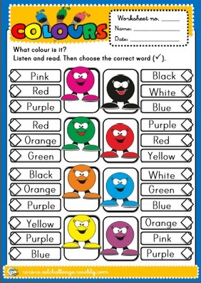 Colours - worksheet