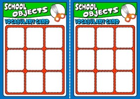 School objects - board game